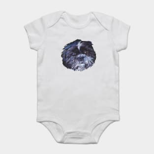 Shih Tzu Fine Art Painting Baby Bodysuit